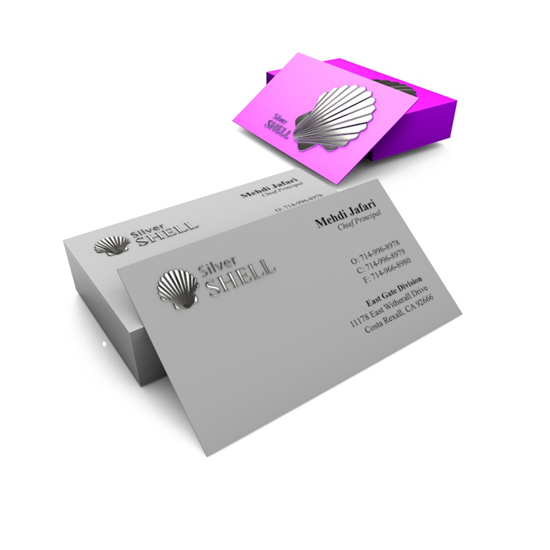 Raised Foil Business Card Printing